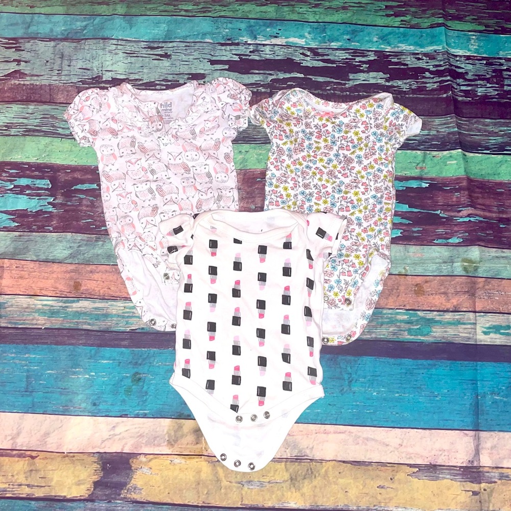 Three shirts 0-3months